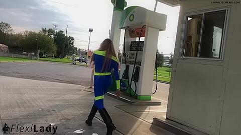 Short Flexible Break At The Gas Station - Watch4Fetish