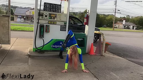Short Flexible Break At The Gas Station - Watch4Fetish