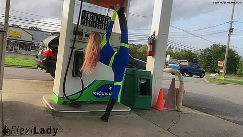 Short Flexible Break At The Gas Station - Watch4Fetish