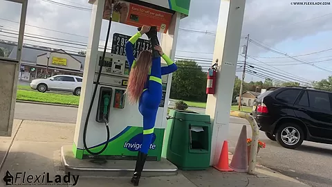 Short Flexible Break At The Gas Station - Watch4Fetish