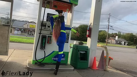 Short Flexible Break At The Gas Station - Watch4Fetish