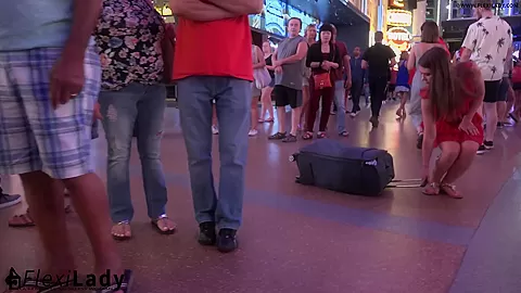 A Flexible Line On Freemont Street - Watch4Fetish
