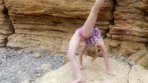 Flexi Beach Fun In Dress - Watch4Fetish