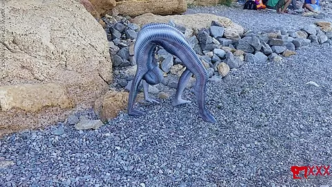 Full Body Catsuit On The Beach - Watch4Fetish