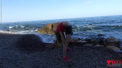 Sporty On The Beach In The Sunset - Watch4Fetish