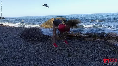 Sporty On The Beach In The Sunset - Watch4Fetish