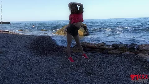 Sporty On The Beach In The Sunset - Watch4Fetish