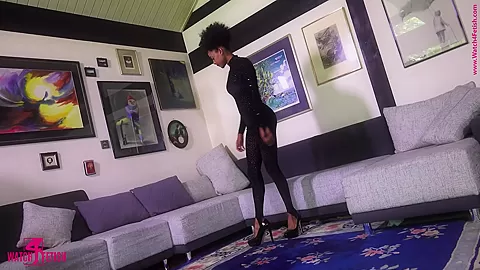 Shiny Black Catsuit - Watch4Fetish