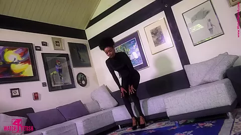 Shiny Black Catsuit - Watch4Fetish