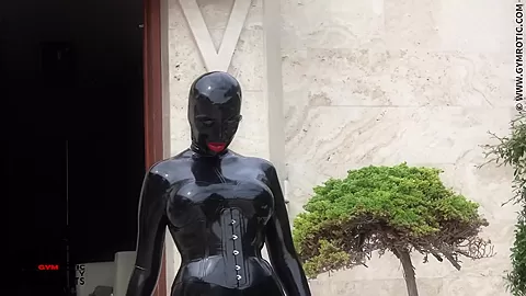 Latex Maid On Pool - Watch4Fetish