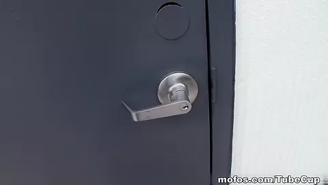 Mofos- Riley blows bf in public bathroom