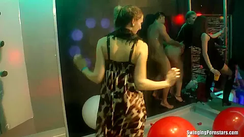 Bisexual sluts fucking in club
