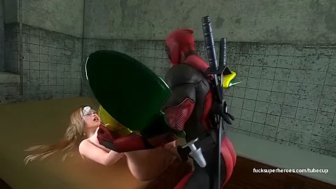 Deadpool and Rogue - Getting naughty in the bedroom