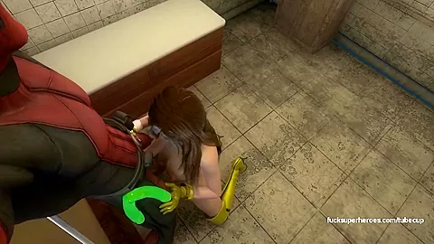 Deadpool and Rogue - Getting naughty in the bedroom