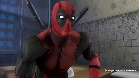 Deadpool and Rogue - Getting naughty in the bedroom