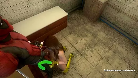 Deadpool and Rogue - Getting naughty in the bedroom
