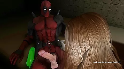 Deadpool and Rogue - Getting naughty in the bedroom