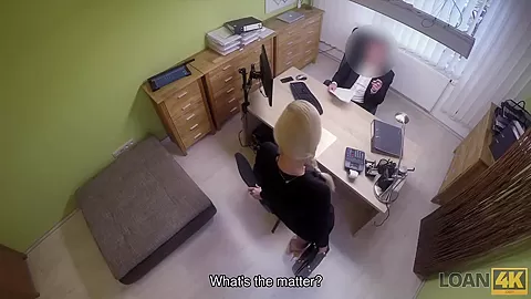 LOAN4K. Adorable miss has spontaneous sex for cash with loan manager