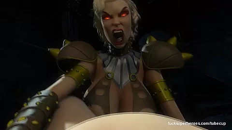 Vampirella gets naughty with the Big titty Mistress