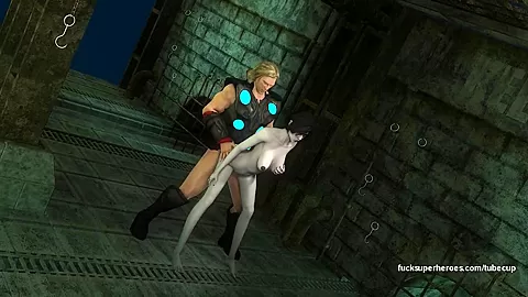 Thor and the Sexy Domino - Let's bust some nuts