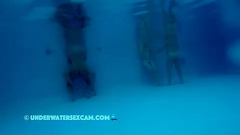 They Pretend They Are Just Talking While Fucking Underwater
