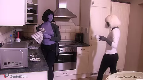 Zentai Fun In The Kitchen - Watch4Fetish