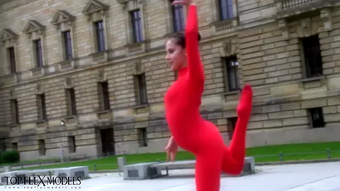 Flexible Statue In Front Of The Court - Watch4Fetish