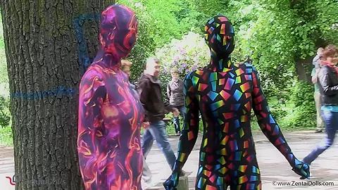 Multilayer Zentai Suits Outdoor - Watch4Fetish