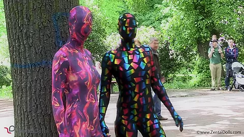 Multilayer Zentai Suits Outdoor - Watch4Fetish
