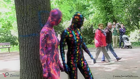 Multilayer Zentai Suits Outdoor - Watch4Fetish