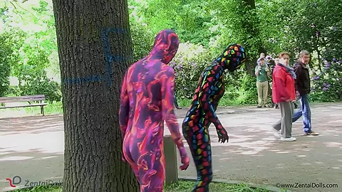 Multilayer Zentai Suits Outdoor - Watch4Fetish