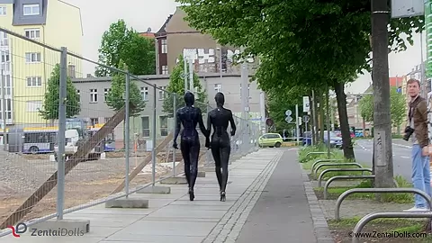 Fullbody Spandex In The City - Watch4Fetish