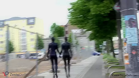 Fullbody Spandex In The City - Watch4Fetish