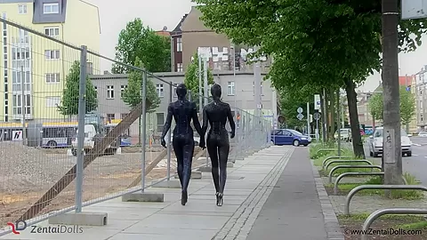 Fullbody Spandex In The City - Watch4Fetish