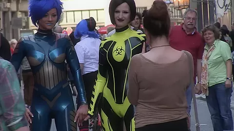 Crazy Models In Full Body Spandex - Watch4Fetish