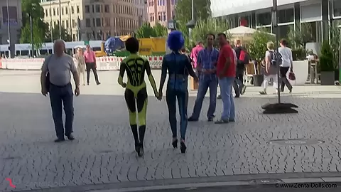 Crazy Models In Full Body Spandex - Watch4Fetish