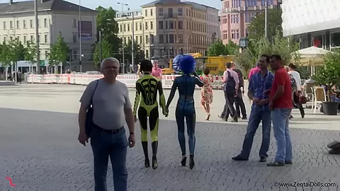 Crazy Models In Full Body Spandex - Watch4Fetish