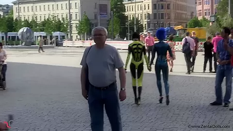 Crazy Models In Full Body Spandex - Watch4Fetish