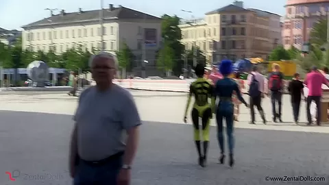 Crazy Models In Full Body Spandex - Watch4Fetish