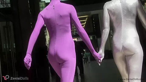 With Spandex Catsuit In A Cafг© - Watch4Fetish