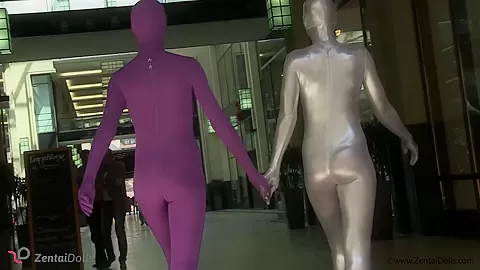 With Spandex Catsuit In A Cafг© - Watch4Fetish