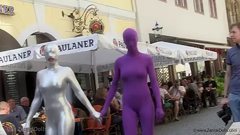 With Spandex Catsuit In A Cafг© - Watch4Fetish