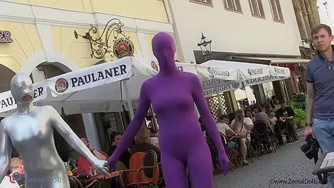 With Spandex Catsuit In A Cafг© - Watch4Fetish