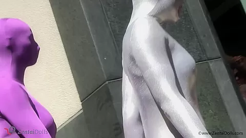 With Spandex Catsuit In A Cafг© - Watch4Fetish