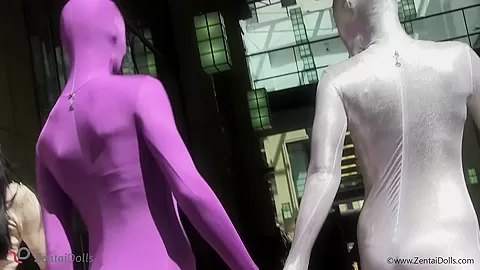With Spandex Catsuit In A Cafг© - Watch4Fetish