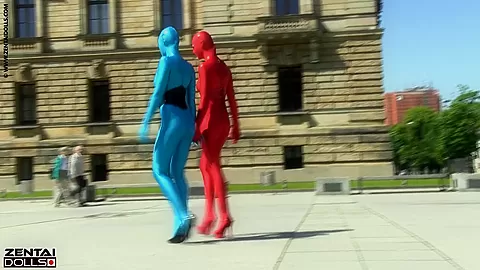 Zentai Models In The City - Watch4Fetish