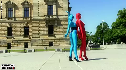 Zentai Models In The City - Watch4Fetish