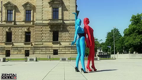 Zentai Models In The City - Watch4Fetish