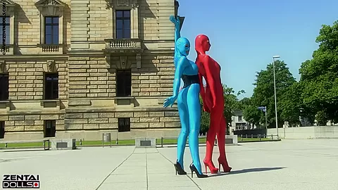 Zentai Models In The City - Watch4Fetish