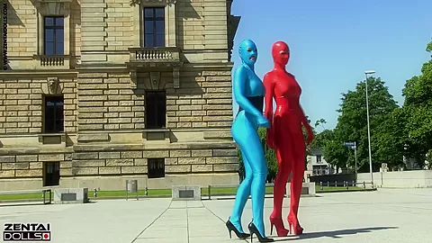 Zentai Models In The City - Watch4Fetish